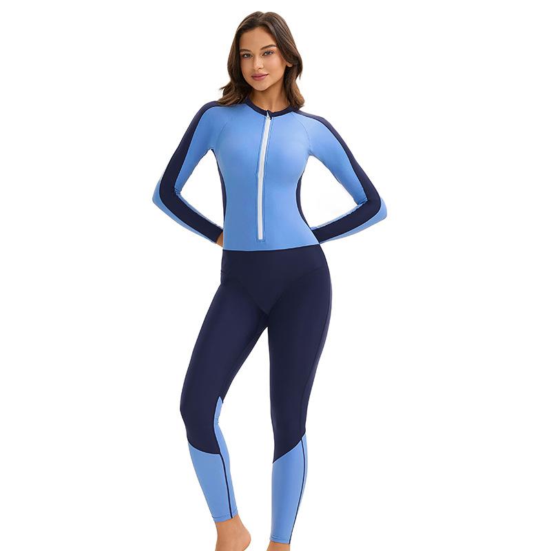 Купальник с длинным рукавом женский консервативный цветной мусульманский купальник-брюки солнцезащитный 2XL