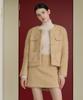 BIBYSEOB [Set] Boucle Wool Jacket + Skirt Beige