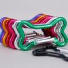 10pcs Bone Aluminum Keychains Clip Hiking Keychains Mountaineering Carabiner for Travel and Sports