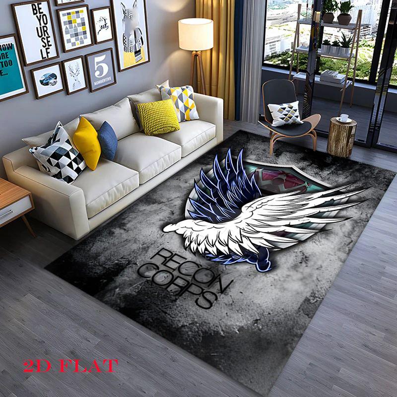 Attack Titan Eren Rug Carpet Floor Mats Home Decor Dormitory Decoration Bathroom Mat Office Chair Cushion
