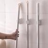 Plastic Electric Toothbrush Holder Self Adhesive Mop Clip Mop Broom Holder  Bathroom