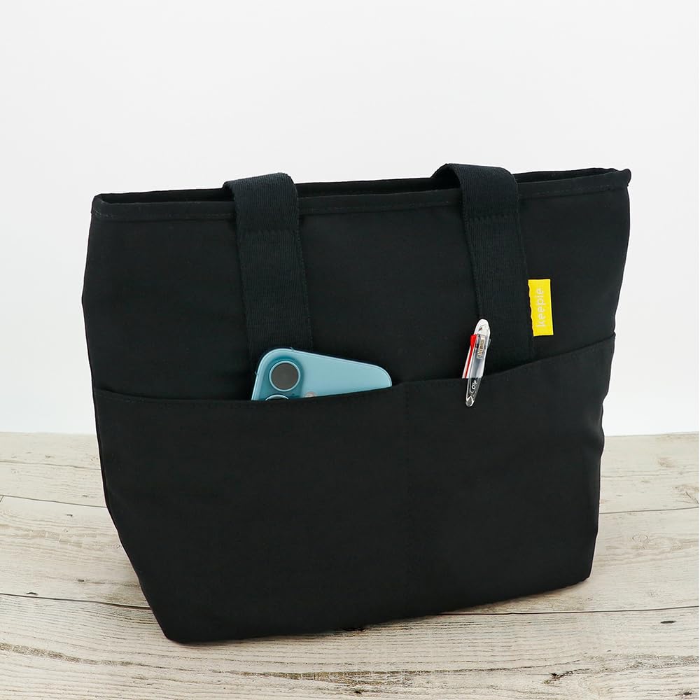 LIV PLUS Keepie Insulated Lunch Tote Bag, 8L, Black, LV-0021