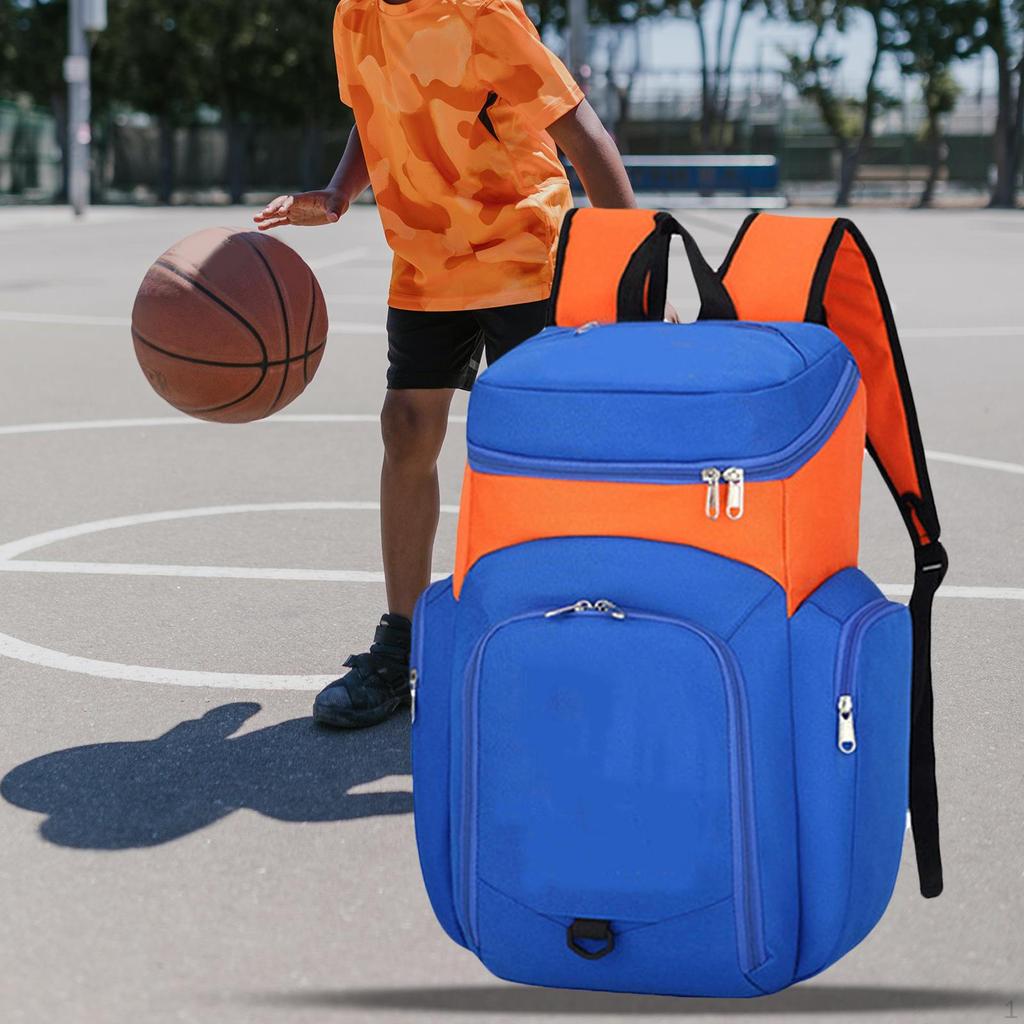Basketball Backpack Rucksack Oxford Cloth Sport Equipment Bag Shoulder for Running Camping