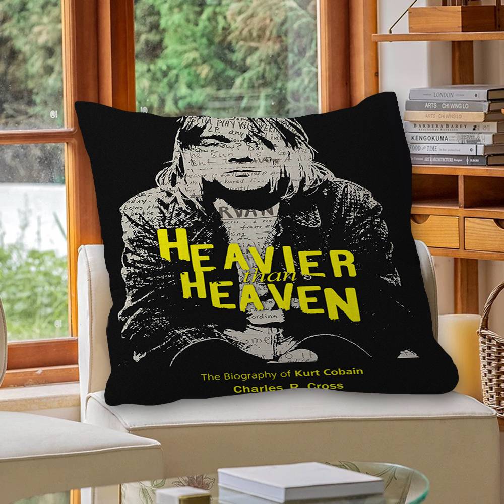 Hot N-Nirvana-K-KurtS Cobain Personalized Pillow Dust Cover Bedroom Kids Party Decoration Pillowcase Birthday Children Gift