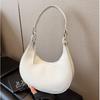 Light Luxury High-End Portable Capacity Shoulder Bag Trendy Women's Crossbody Handbag Half-Moon Bag Fashion