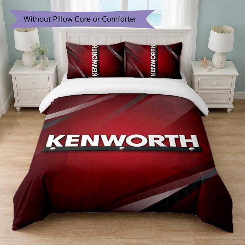 Kenworth Print 3-teiliges Bettwäsche-Set Bettbezug mit zwei Kissenbezügen Weiche Bettwäsche für Haushalt Schlafzimmer