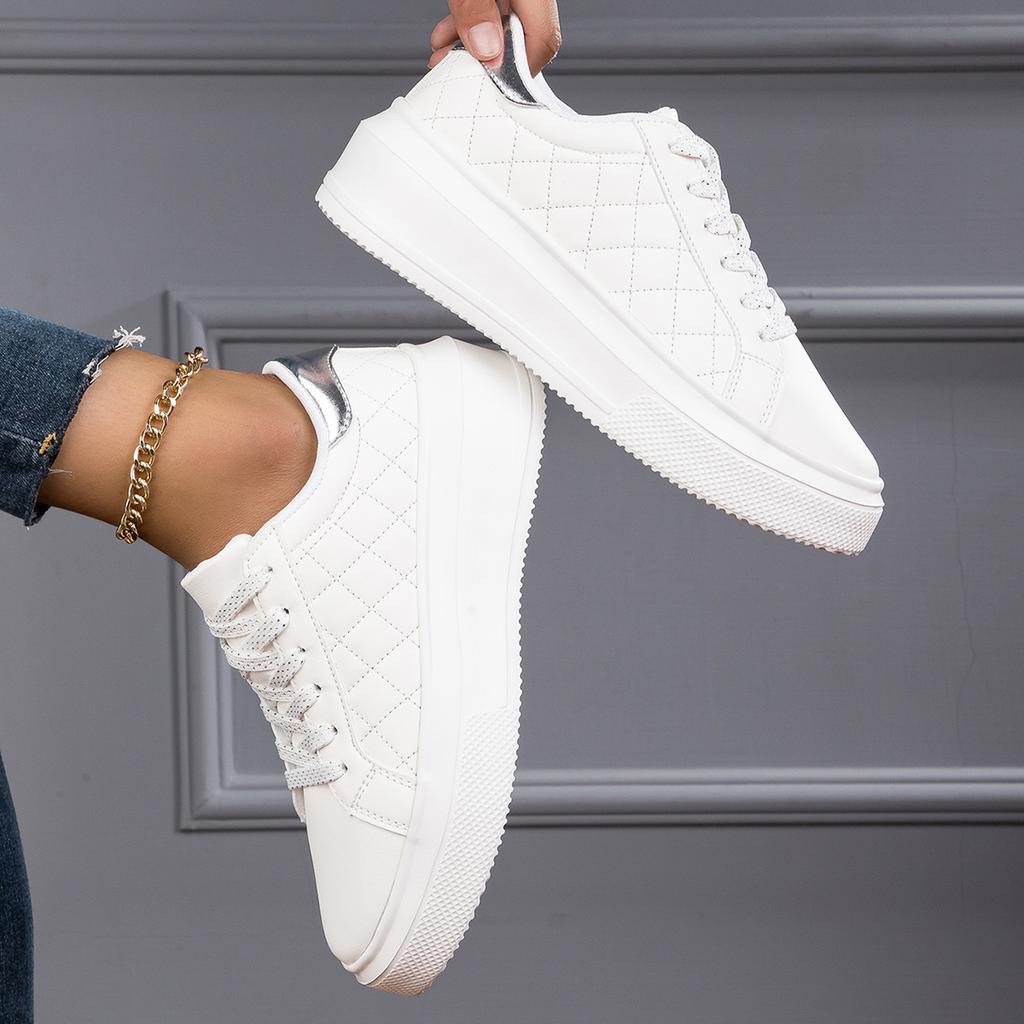 TUINANLE Women's Sports Shoes, Spring/Autumn Height-Boosting Casual Sneakers for Students