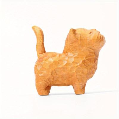 1pc Cliff Cypress Wood Carving Pieces Handle Pieces Home Decorations Crafts