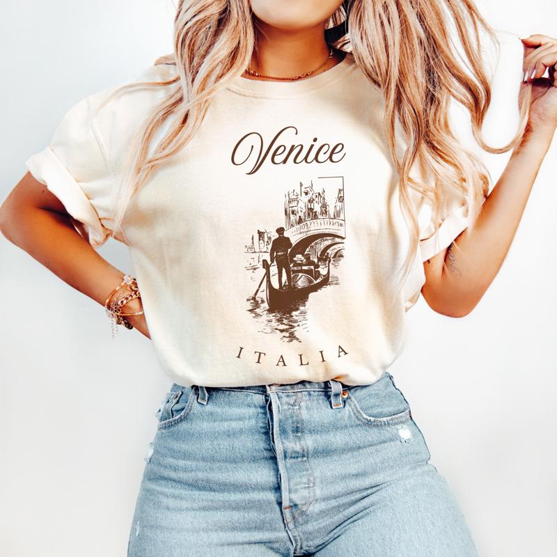 Venice Italy T Shirt Vintage Style Travel Souvenir Italian Pride