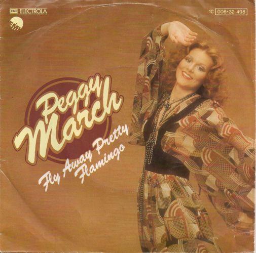 

7-дюймовая пластинка PEGGY MARCH Fly Away Pretty Flamingo 1C00632498 EMI 1977 Германия Поп Б/у