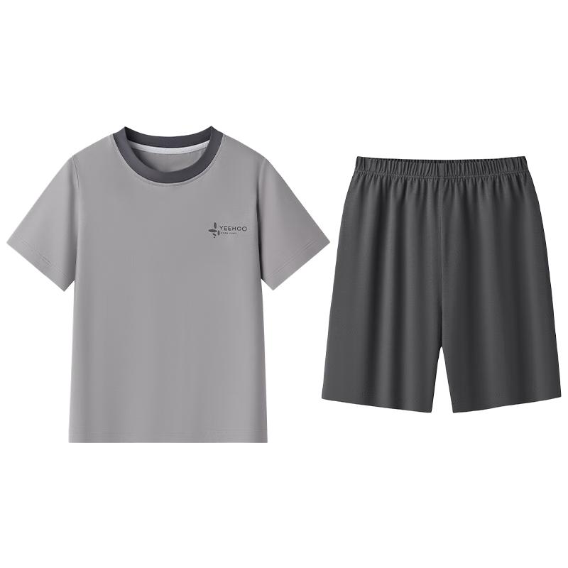 YEEHOO Kids Short Sleeve Pajamas Set 130