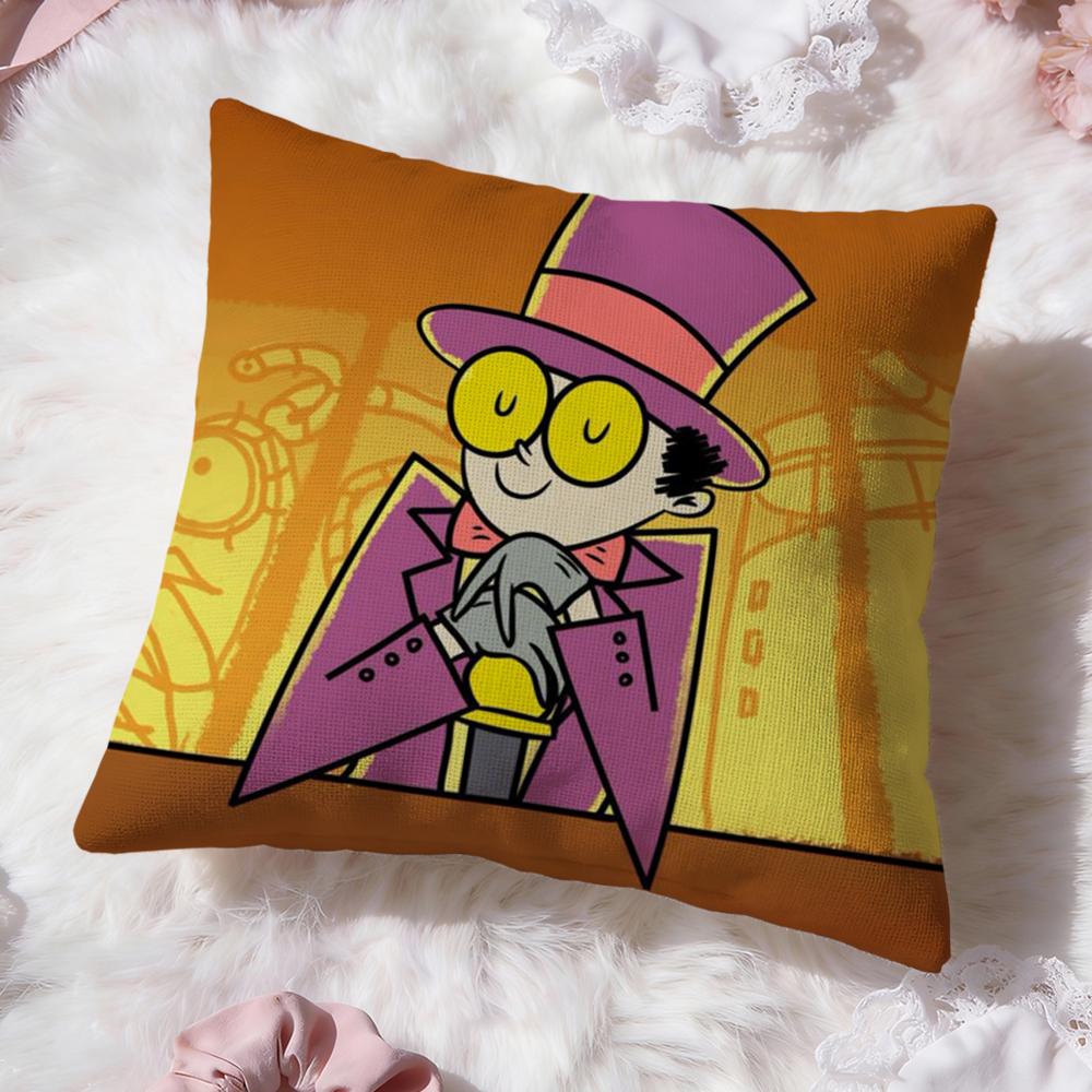 Cool Cartoon S-Superjail Cushion Cover Premium Comfort Reversible Pillow Cove -Two in One Design for Any Room & Car Interior