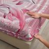 Dolphin Print Fitted Sheet Set Pink Dolphin Pattern Bedding With Pillowcases For Bedroom Decor