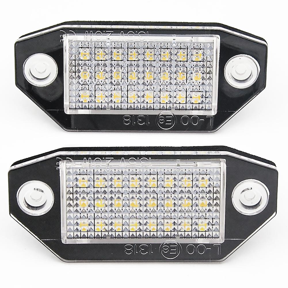 2 szt. 24SMD Brak błędu LED Numer tablicy rejestracyjnej samochodu dla Ford Mondeo MK3 2000-2007