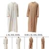 Langes Gewand Herren Kaftan Herrenkleidung Abaya Strapazierfähig Lässiges Hemdkleid Roben Naher Osten