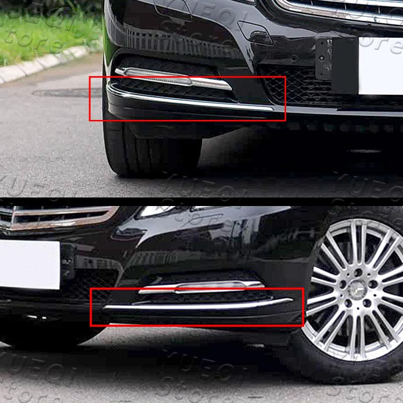 2078851921 2078852021 Car Front Bumper Chrome Trim Chromium Spoiler For Mercedes Benz E-Class W207 2009-2013 Auto Parts