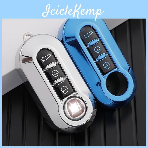 3 Gold Tpu Buttons Promotion Edge Car Flip Key Case Cover For Fiat Ducato 500 500l Panda Grande Punto Lancia Musa Accessories
