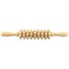 Skin-friendly Fascia Massager Anti-slip Handle Wood Grooved Gear Multifunctional Smooth Roller Massager for Home