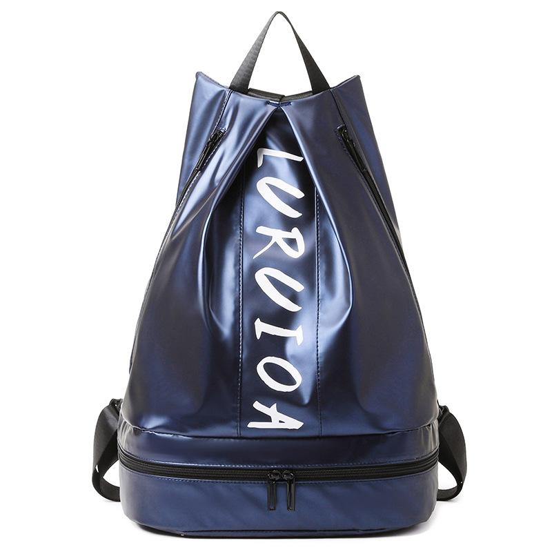 Dry and wet separation sports fitness bag going out multi-function multi-pocket belt shoe compartment travel backpack