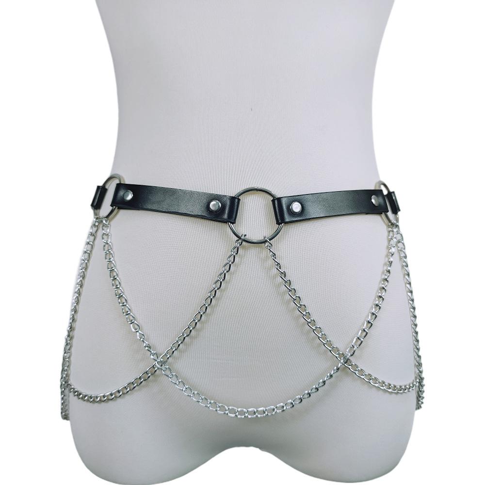 Hollow Out Waist Chain For Women Sexy Adjustable Body Jewelry Belt Y2K Denim Skirt Accessories Fashion Gifts Party Clubwear