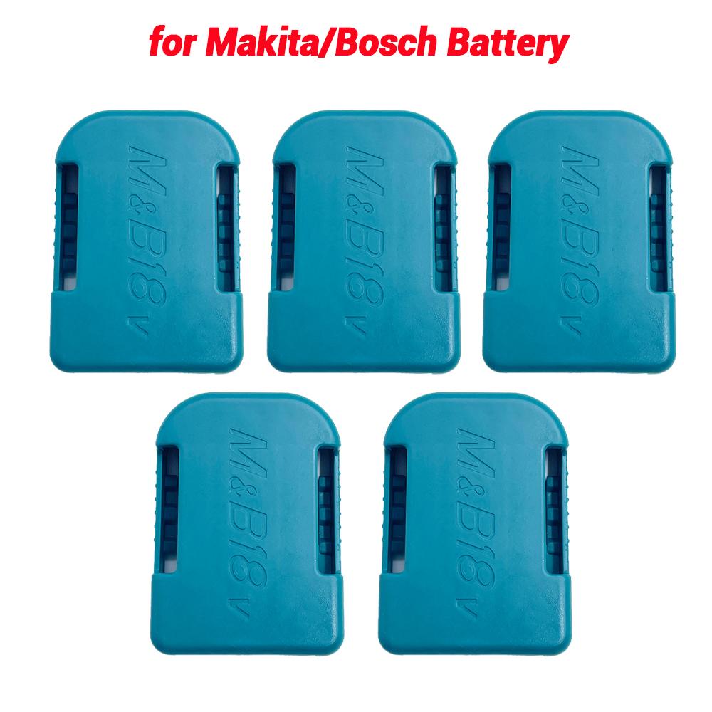 5 balení Úložný držák pro montáž na nářadí pro Makita/Bosch/Dewalt/Milwaukee 18V Li-ion akumulátorové nářadí Držák na nářadí Držák vrtačky Stojan