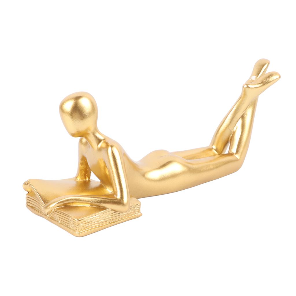Thinker Sculpture Modern Abstract Thinker Statue Hallway Desk Living Room Resin Reader Style Ornament Reader A