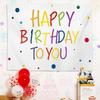 Birthday Letter Backdrop Cloth Banner Backdrop For Joyous Celebrations Exquisite Smooth Birthday Party Photo Background Colorful