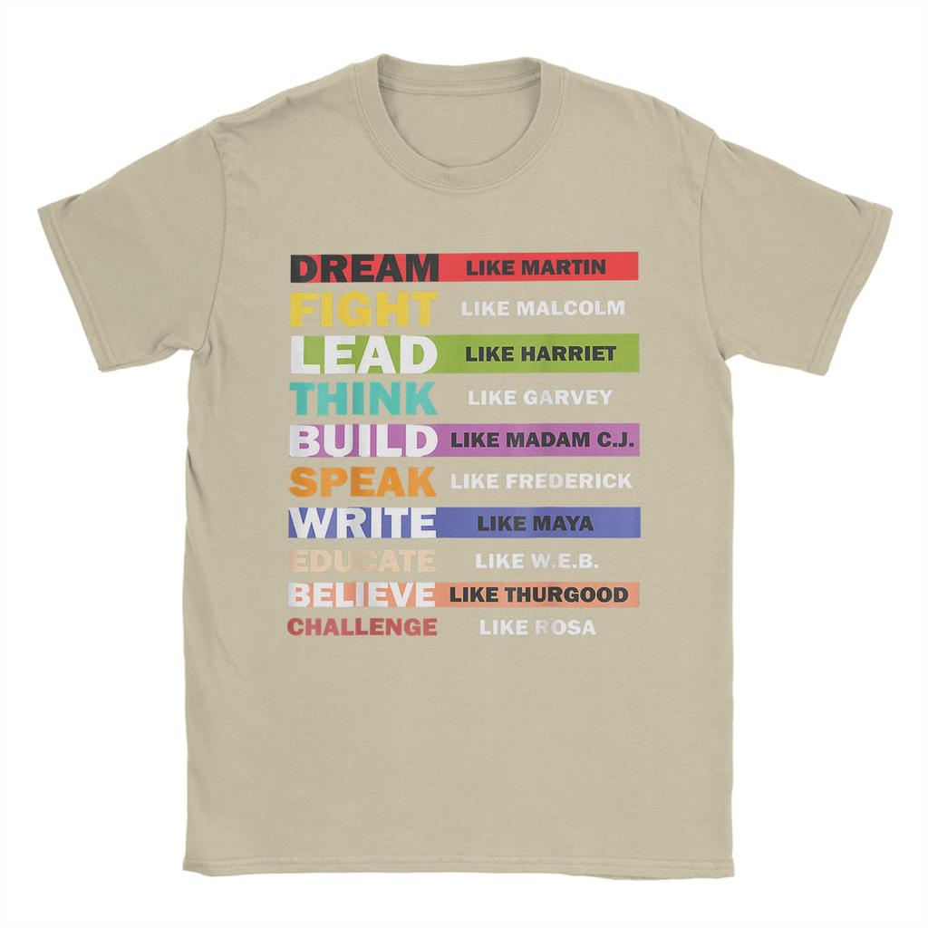 Black Lives Matters Black Leaders Black History Month T Shirt for Unisex 100 Cotton Leisure TShirt Round Neck Tees New Arrival