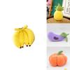 Cuddly Plush Fruits Vegetables Keychain Pendant Dolls Banana Orange Peach Eggplant Carrot