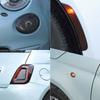 Для Fiat 500 2016-2026 ABS Автомобільні Декоративні Накладки на Фари Дальнього Світла, Поворотники, Задні Ліхтарі, Показники Гальмівного Світла, Аксесуари