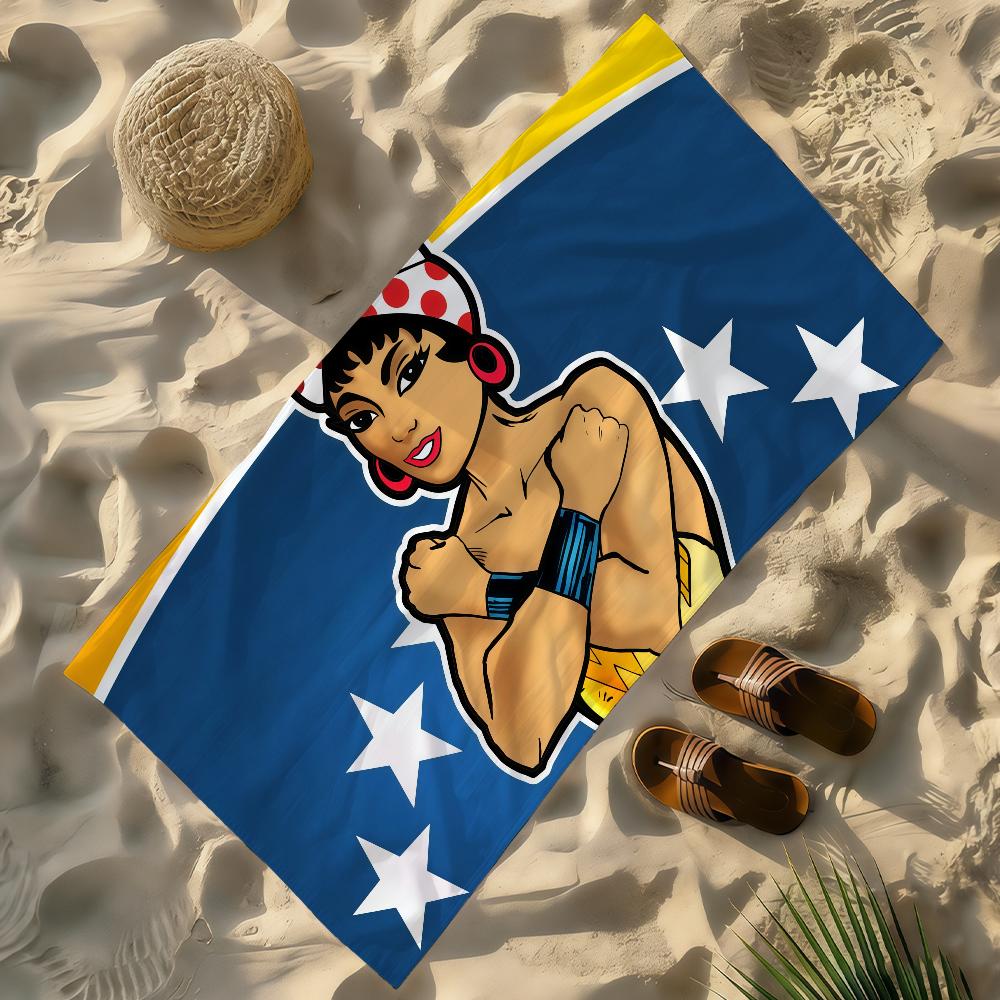 Flag of Venezuela Venezuelan Towel Soft Lightweight Anti-Sand Large Beach Towel Quick-Drying Bath Sports Family