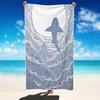 Boho Orca Whale Beach Towel Tribal Starry Night Orca Print Quick Dry Sandproof Absorbent Towel for Beach Pool Travel Vacation