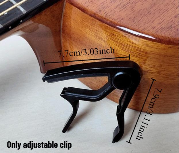 1pcs Guitar Tuning Clip CAPO Folk Electric Wood Guitar Tuning Clip Ukulele Metal Minimalist Guitar Accessories чёрный