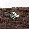 Green Emerald Gemstone Jewelry, Handmade Ring, 925 Sterling Silver Jewelry, Beautiful Silver Emerald Ring Gift For Women