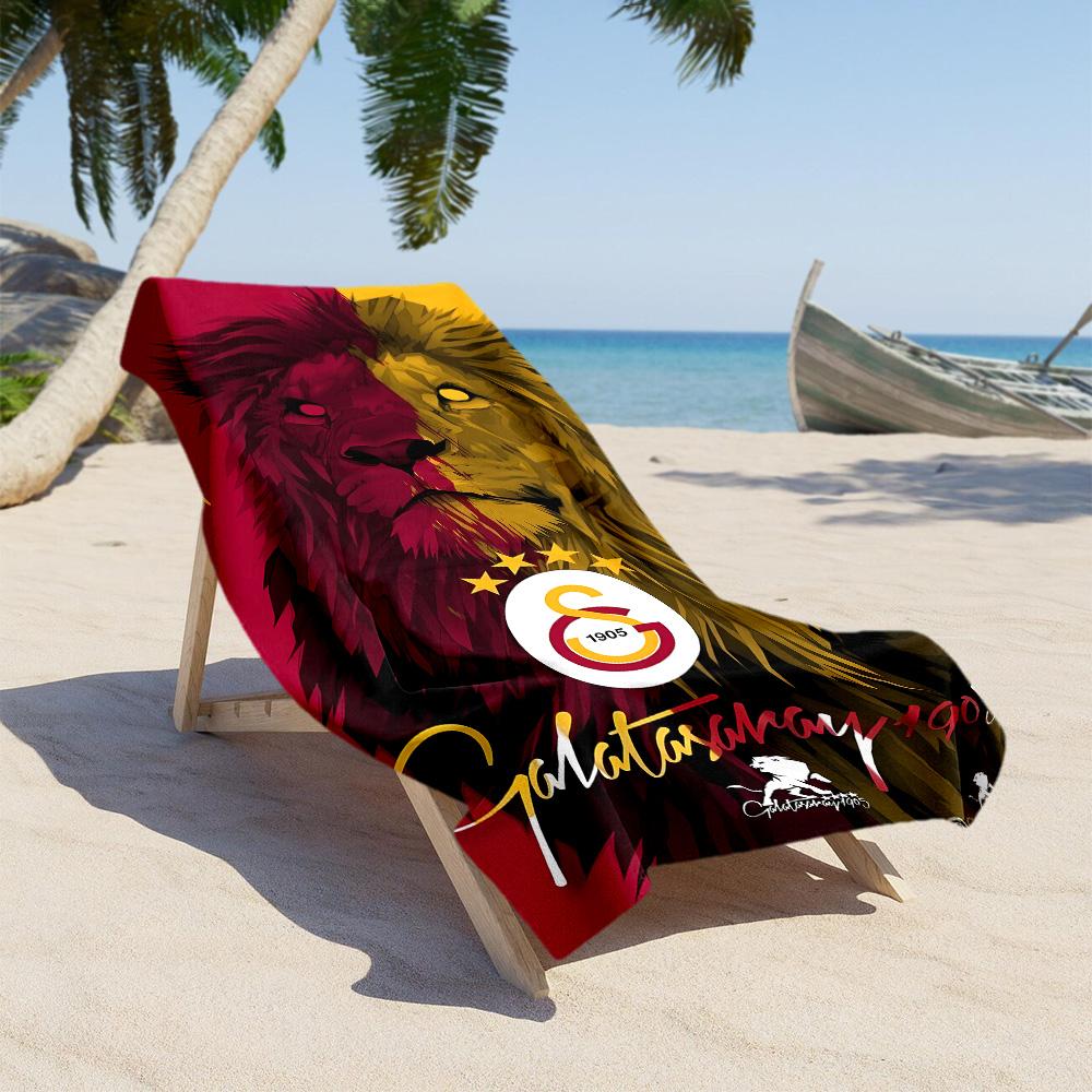Galatasaray Lion Pride soft beach towel lightweight Couple beach towel, family beach towel set Outdoor Accessory