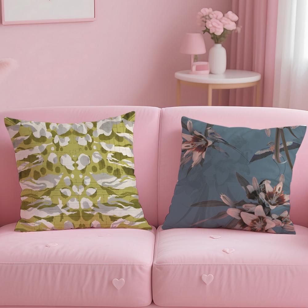 Klassische A-AllsaintsS Blumige Kissenhülle Bequeme Wendekissenhülle Ideal für Auto Sofa Schlafzimmer & Mehr