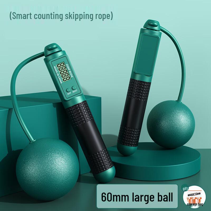 

Adjustable Weighted Steel Wire Counting Skipping Rope