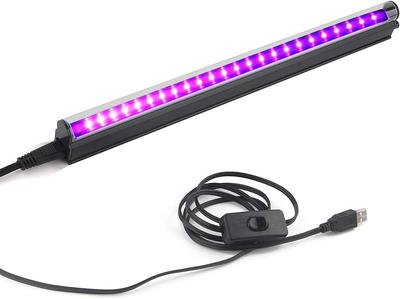 Blacklight 24 LED UV Light 385-405NM 10W USB Powered Ultra-thin UV Light for Resin Curing, Atmospheric Decoration, Pet Urine Stains, Invisible