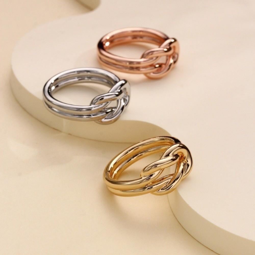 Einfarbiger Schalring Schnalle Doppeltes Glücksknoten Schal-Accessoire Schulterdekoration