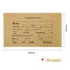 Angsheng Kraft Paper Accounting Voucher Covers, A5, 50-Count Set