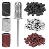 210pcs Professional Manicure Pedicure Sanding Bands Nail Drill Bits 80# 120# 180# Grit