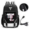 Football Star Peripheral Backpack Fashion Teen Usb Backpack Campus Student School Bag