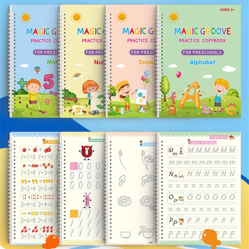 Reusable Magic Copybooks Baby Montessori Toys Magical Drawing Children Pen Control Training Books Kids Learning Educational Toys