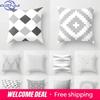 Grey Series Family Pillowcase Square Home Office Cushion Cover