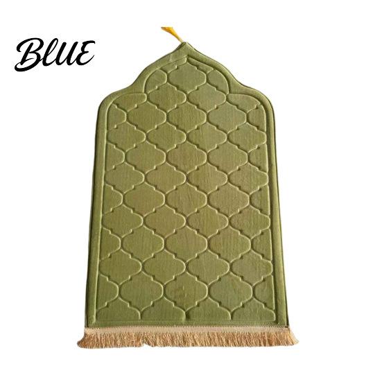 Strapazierfähige Bodenmatte für Kinder Rutschfeste Unterseite Teppich Verdickt Islamisches Gebet Elegantes Design Herren Damen