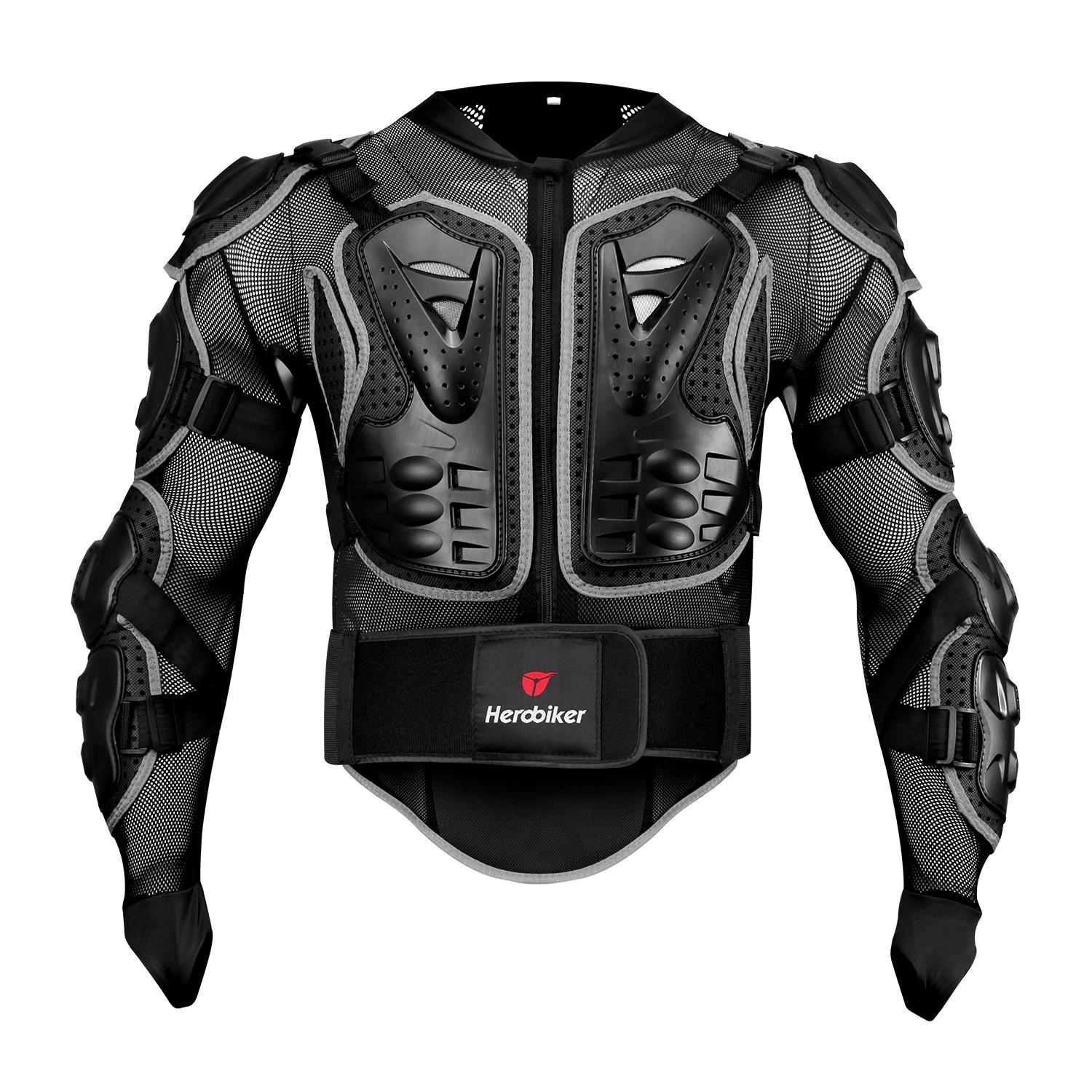 HEROBIKER Motocross Jacket Motorcycle Armor Men Body Armor Motorcycle Riding Protection Bike Riding Jacket Protection S-5XL L
