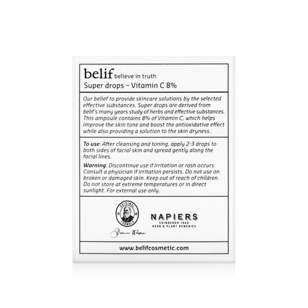 belif Super Drops-Vitamin C 8% 30ml skin antioxidant care ampoule