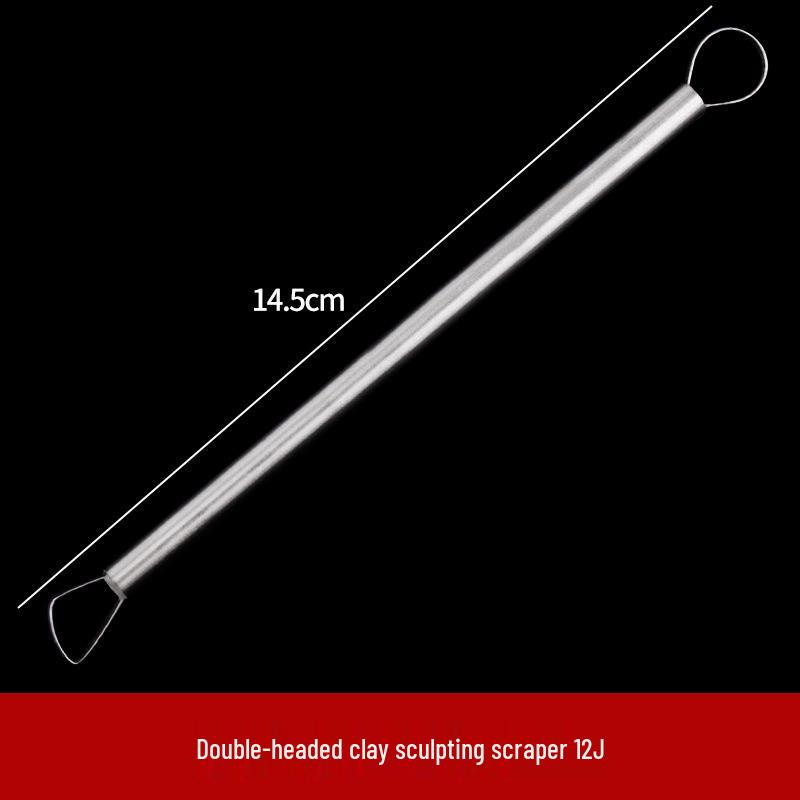 12-Piece Stainless Steel Clay Sculpting and Trimming Tool Set