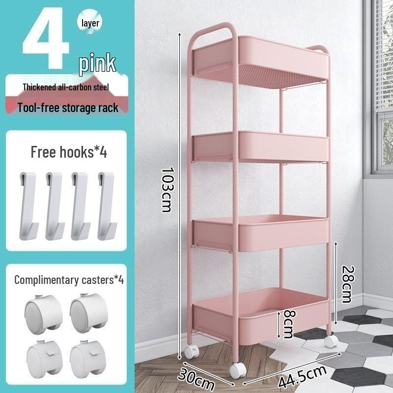 Three-Tier Beauty Salon Storage Cart for Hair and Spa Tools