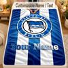 Flannel Blankethertha Bsc Custom Name Text Personalized Soft Warm Throw Blanket Home Decor Gift